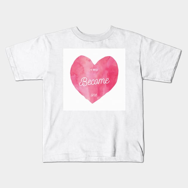 Two Become One Kids T-Shirt by gillys